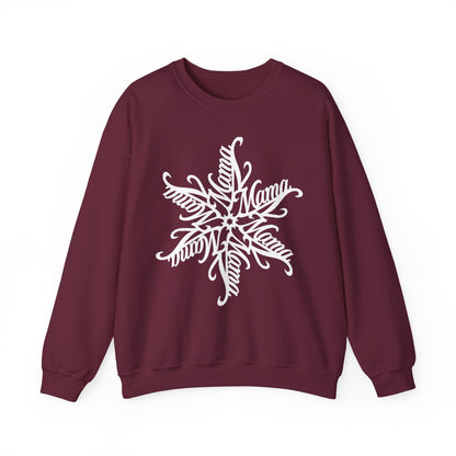 Mama Snowflake Sweatshirt, Personalized Snowflake Mom Sweater, Custom Ornate Design, Mothers Day Gift, New Mom Gift, Cozy Mama Crewneck