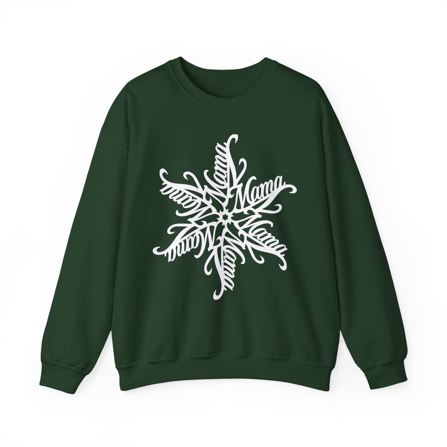 Mama Snowflake Sweatshirt, Personalized Snowflake Mom Sweater, Custom Ornate Design, Mothers Day Gift, New Mom Gift, Cozy Mama Crewneck