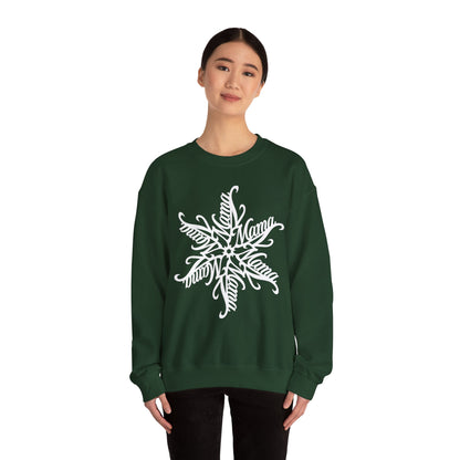 Mama Snowflake Sweatshirt, Personalized Snowflake Mom Sweater, Custom Ornate Design, Mothers Day Gift, New Mom Gift, Cozy Mama Crewneck