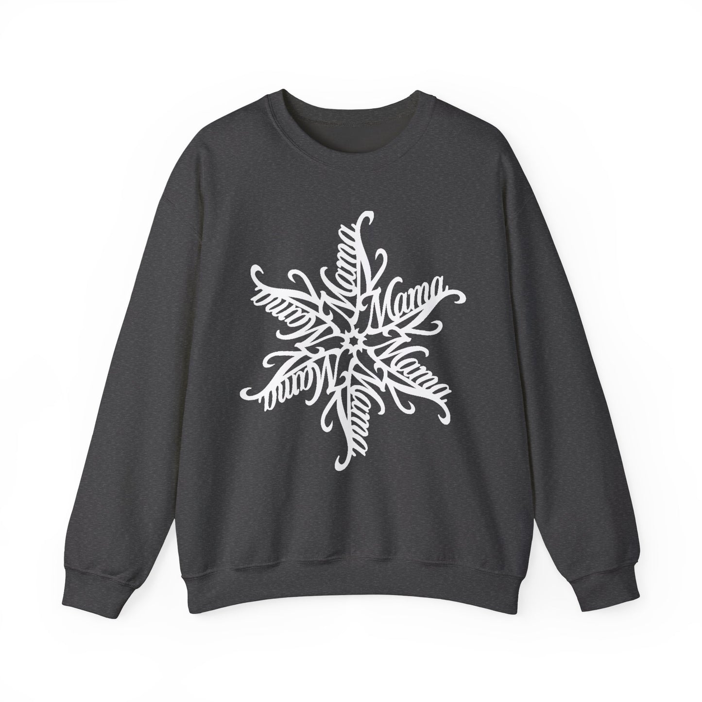 Mama Snowflake Sweatshirt, Personalized Snowflake Mom Sweater, Custom Ornate Design, Mothers Day Gift, New Mom Gift, Cozy Mama Crewneck