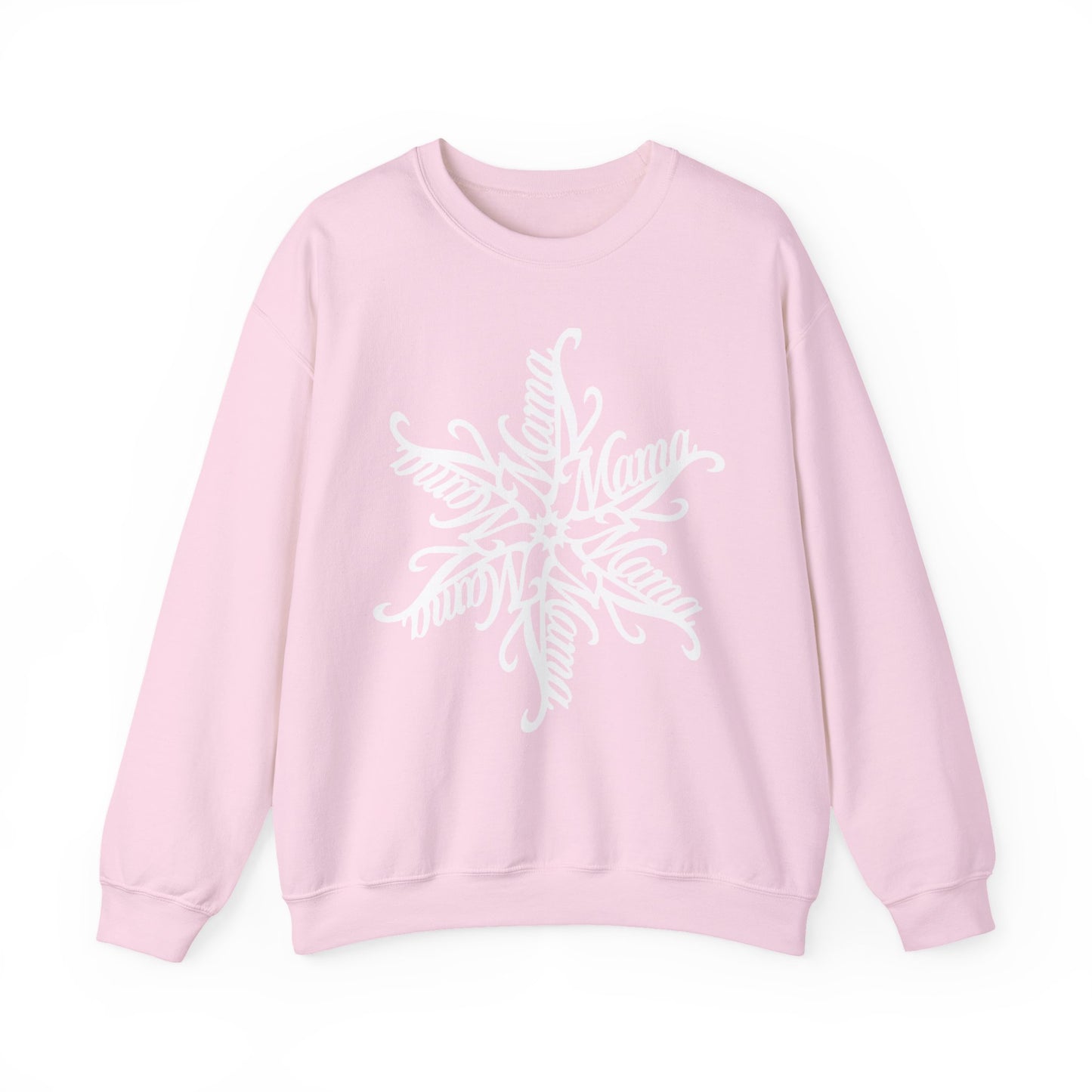 Mama Snowflake Sweatshirt, Personalized Snowflake Mom Sweater, Custom Ornate Design, Mothers Day Gift, New Mom Gift, Cozy Mama Crewneck