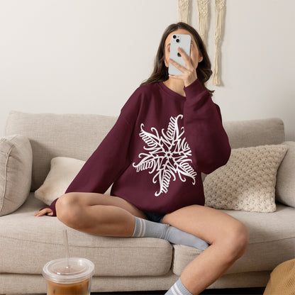 Mama Snowflake Sweatshirt, Personalized Snowflake Mom Sweater, Custom Ornate Design, Mothers Day Gift, New Mom Gift, Cozy Mama Crewneck