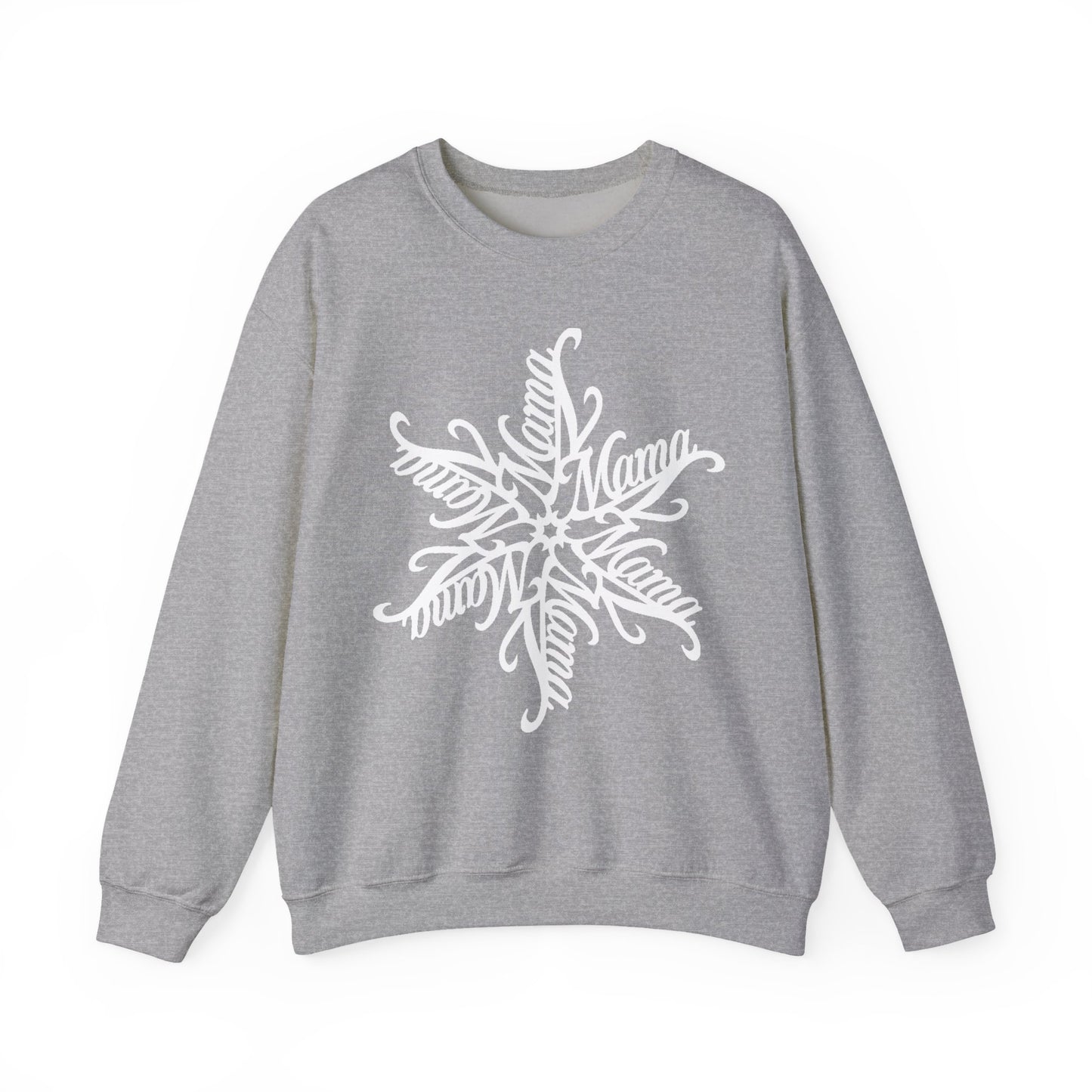 Mama Snowflake Sweatshirt, Personalized Snowflake Mom Sweater, Custom Ornate Design, Mothers Day Gift, New Mom Gift, Cozy Mama Crewneck