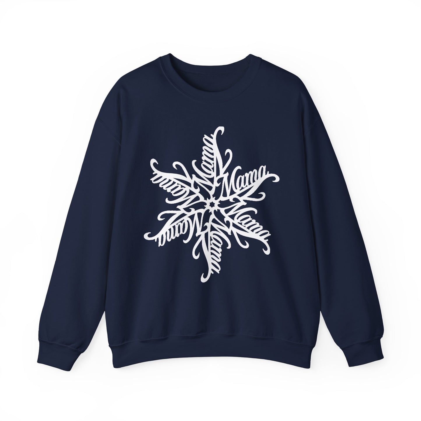 Mama Snowflake Sweatshirt, Personalized Snowflake Mom Sweater, Custom Ornate Design, Mothers Day Gift, New Mom Gift, Cozy Mama Crewneck