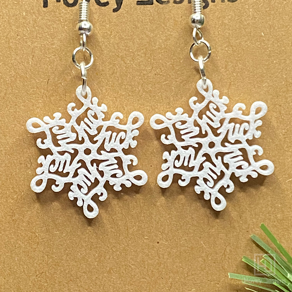 Fuck Flake Snowflake Earrings