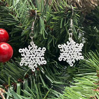 Fuck Flake Snowflake Earrings