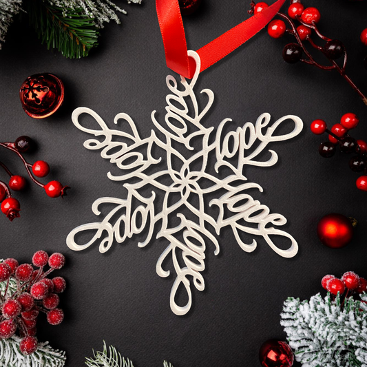 Hope Snowflake Ornament