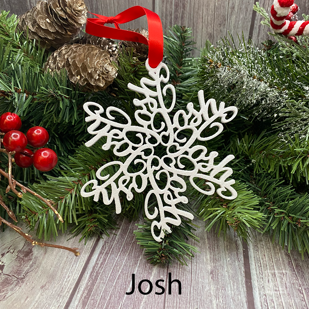 Personalized Snowflake Ornaments