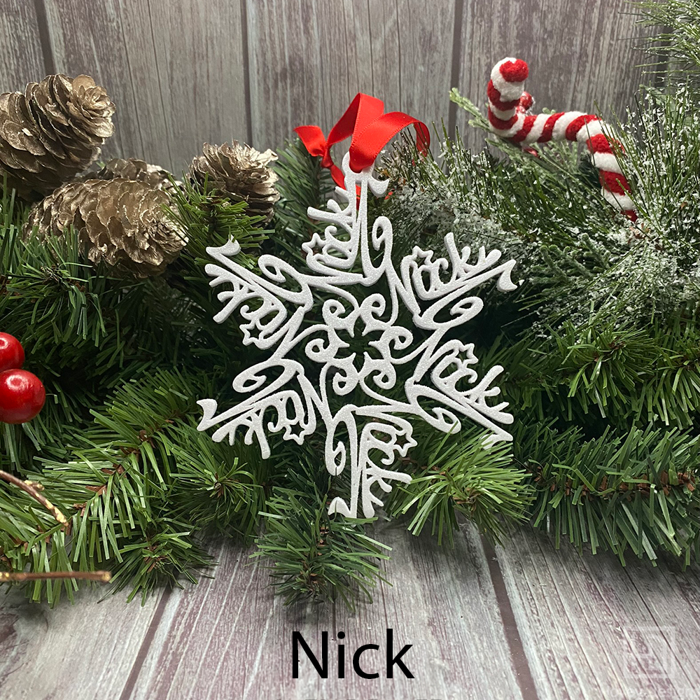 Personalized Snowflake Ornaments