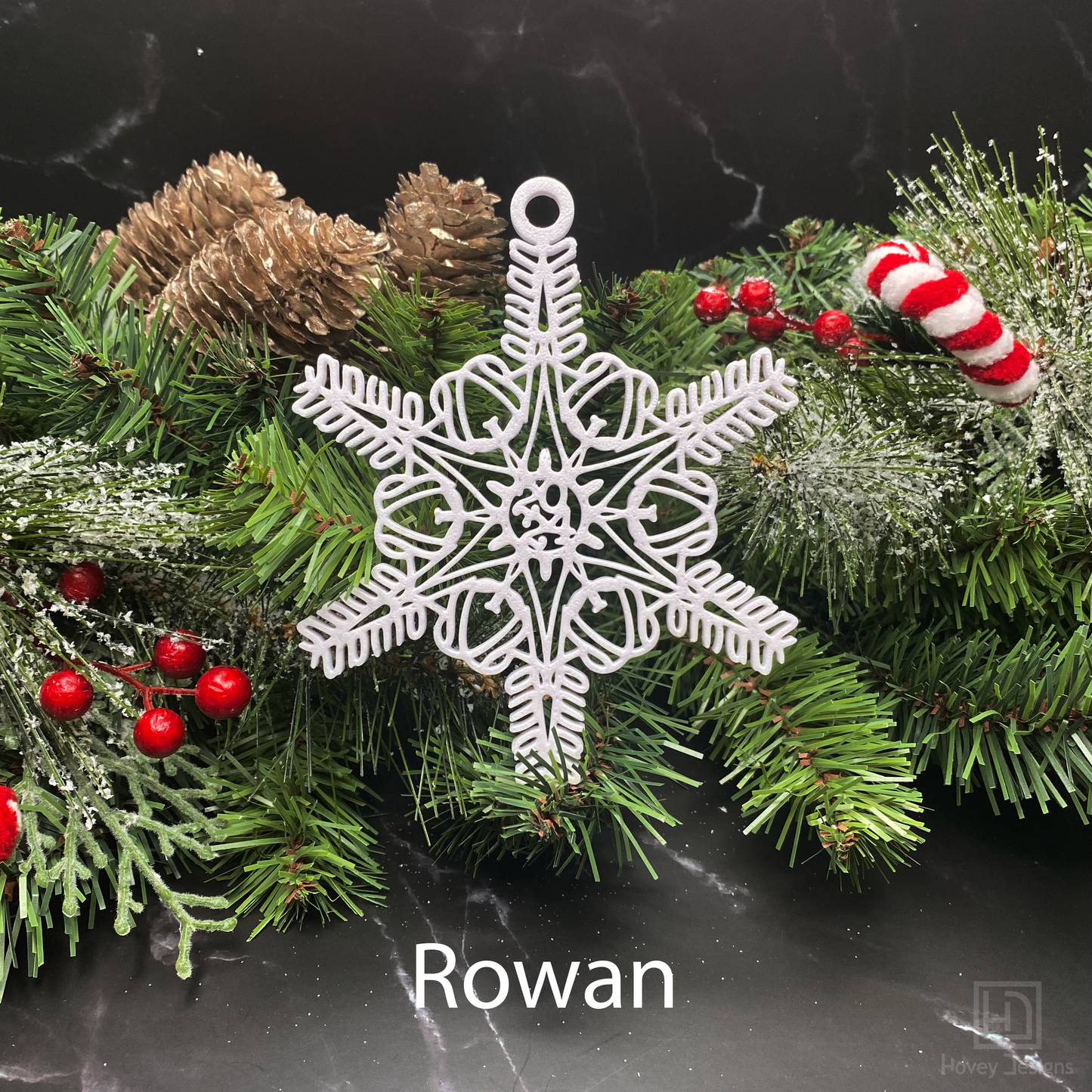 Custom Name Snowflake Ornament