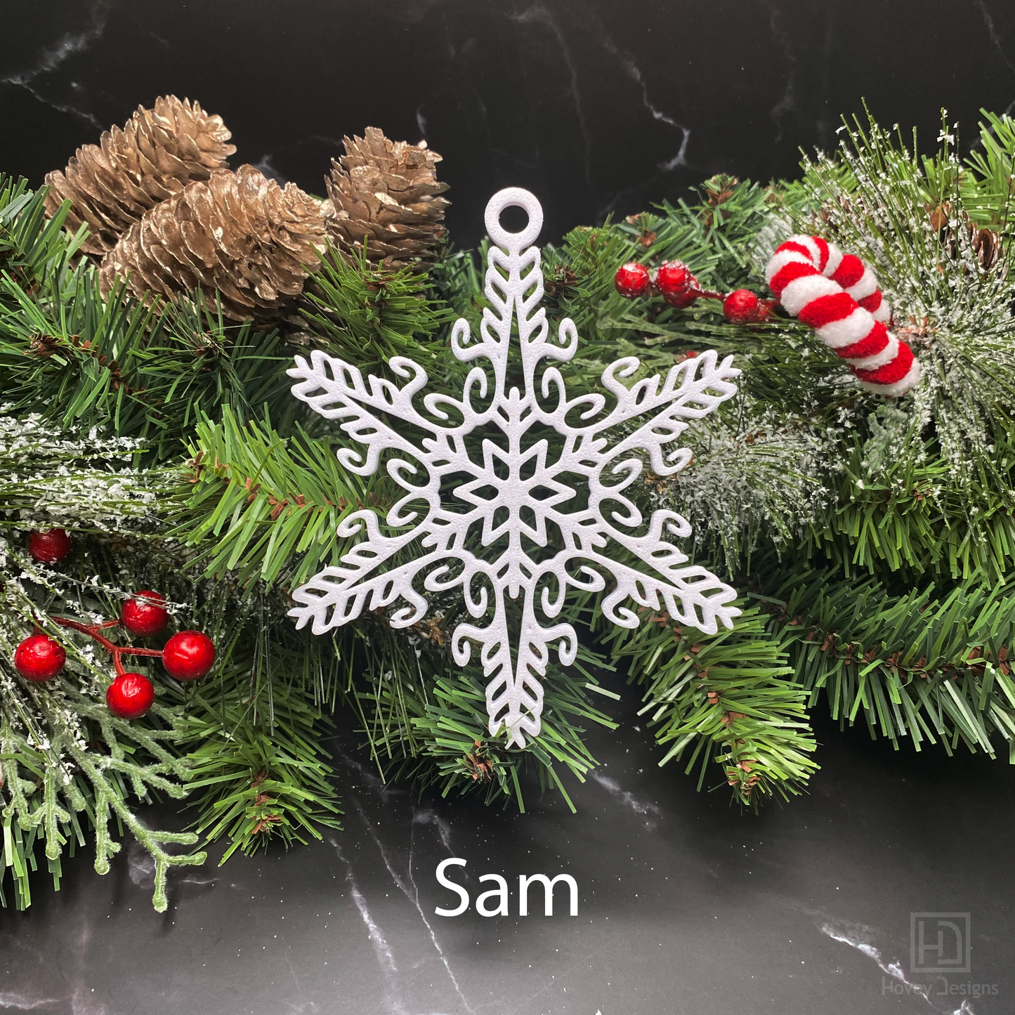 Custom Name Snowflake Ornament