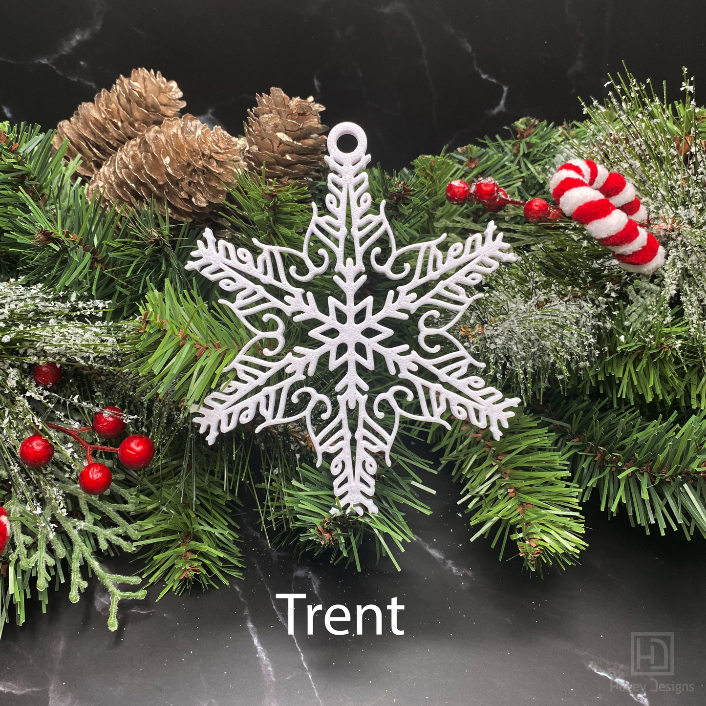 Custom Name Snowflake Ornament