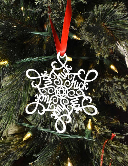 Fuck Flake Ornament No. 1 — Funny Snowflake Christmas Decor
