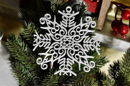 Fuck Flake Ornament No. 3 — Funny Snowflake Christmas Decor