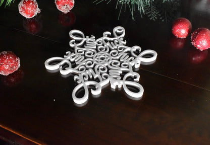 Fuck Flake Ornament No. 1 — Funny Snowflake Christmas Decor