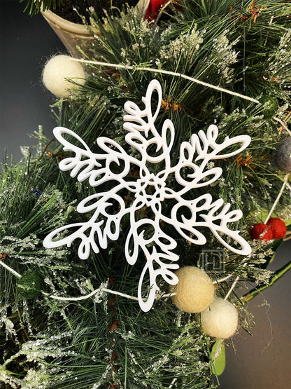 Love Snowflake Ornament — Spiral Design
