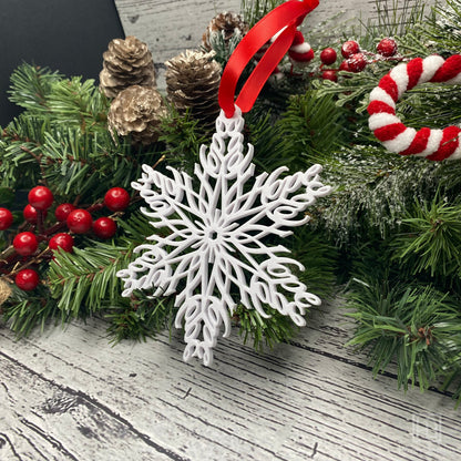 Hope Snowflake Ornament — Mirrored Design