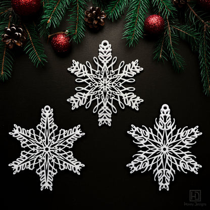 Peace, Love & Hope Ornament Set — Mirrored Design