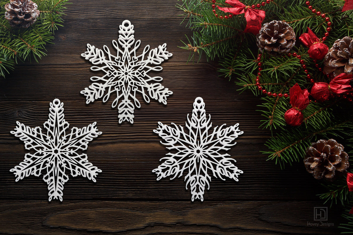 Peace, Love & Hope Ornament Set — Mirrored Design