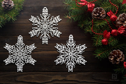 Peace, Love & Hope Ornament Set — Mirrored Design
