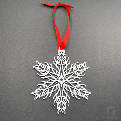 Hope Snowflake Ornament — Mirrored Design