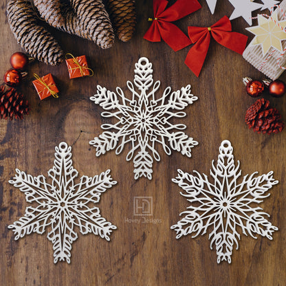 Peace, Love & Hope Ornament Set — Mirrored Design