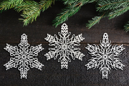 Peace, Love & Hope Ornament Set — Mirrored Design