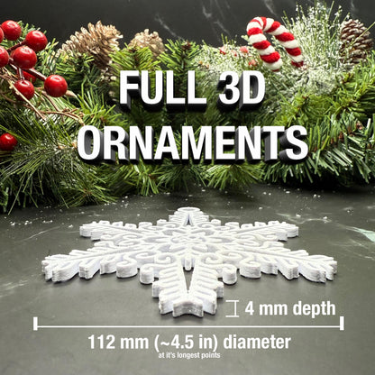 Custom Name Snowflake Ornament: Personalized Christmas Keepsake (MS)