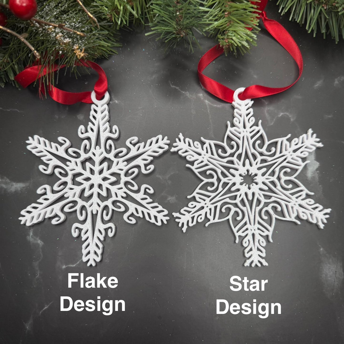 Custom Name Snowflake Ornament: Personalized Christmas Keepsake (MS)