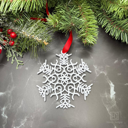 Fuck Flake Ornament Funny Snowflake: Custom Christmas Holiday Decor