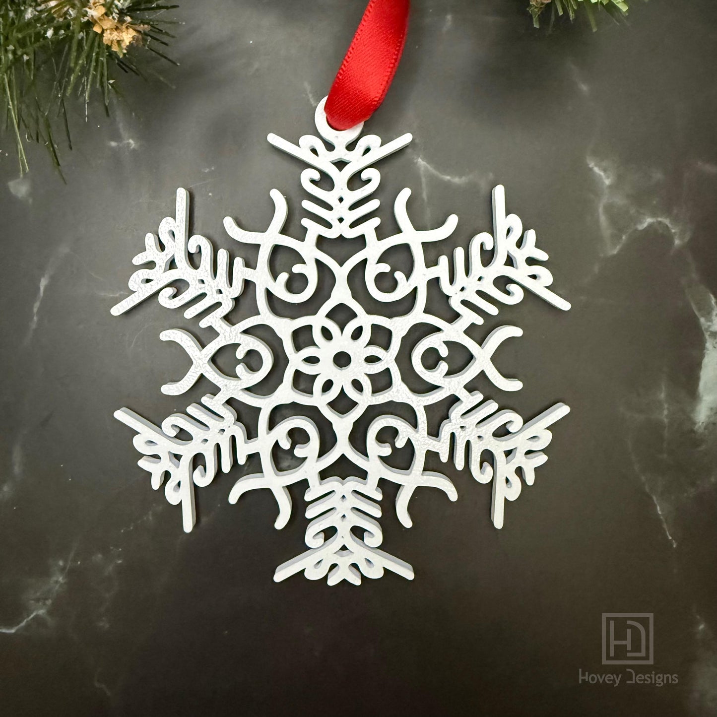 Fuck Flake Ornament Funny Snowflake: Custom Christmas Holiday Decor