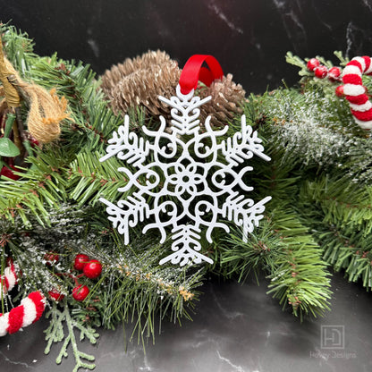 Fuck Flake Ornament Funny Snowflake: Custom Christmas Holiday Decor