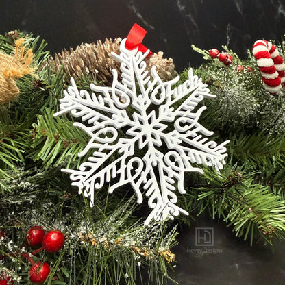 Fuck Flake Ornament No. 6 — Funny Snowflake Christmas Decor