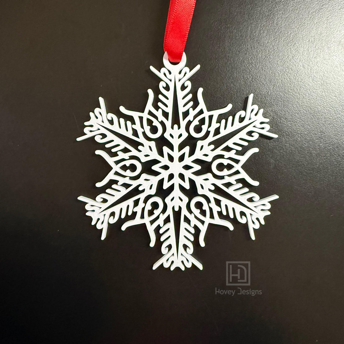 Fuck Flake Ornament No. 6 — Funny Snowflake Christmas Decor