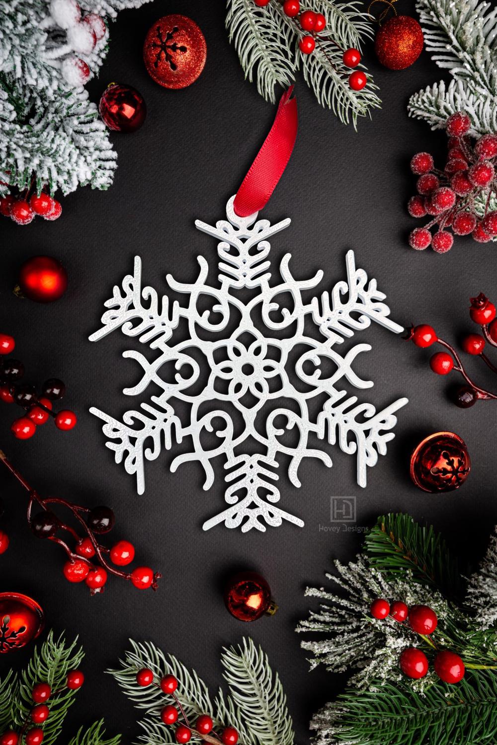 Fuck Flake Ornament Funny Snowflake: Custom Christmas Holiday Decor