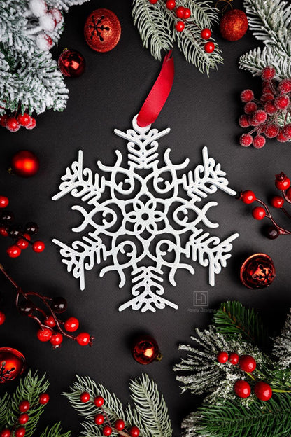Fuck Flake Ornament Funny Snowflake: Custom Christmas Holiday Decor